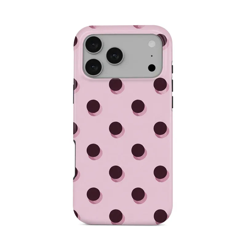 COBAK Case Dottie Tough Phone Case in white background showing front and back