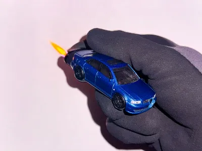 SoCal Divinity Audi S4 Quattro Refillable Lighter with custom handmade design