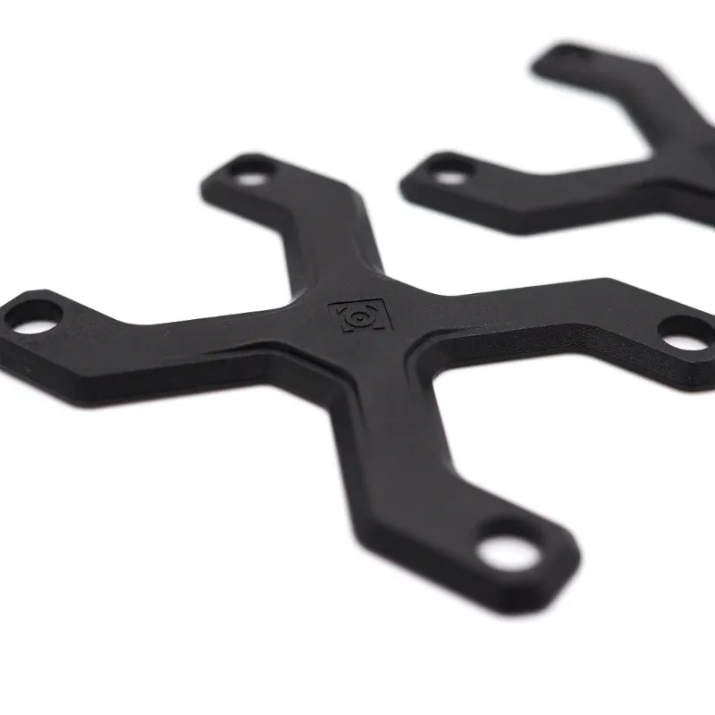 Onsra CH CNC'd universal anti-sinkplate in black aluminum