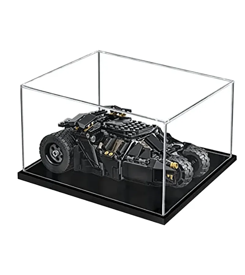 ICUANUTY Display Case for Lego DC Batman Batmobile 76239, clear acrylic case with assembled lid