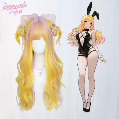 Koruraclub Korura Original Wig #012 HoneyNeko Hime in honey yellow synthetic fiber