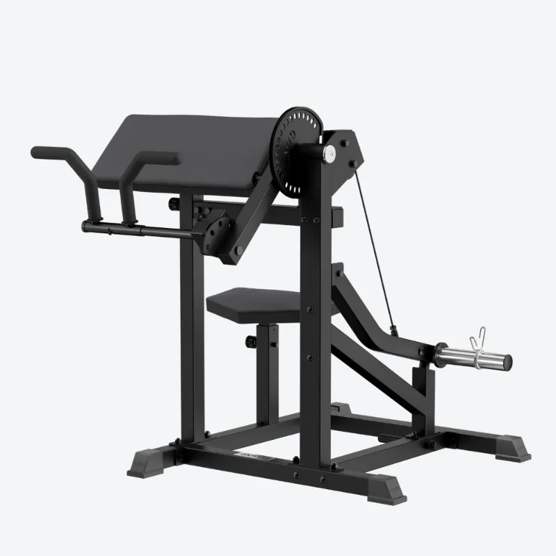 GMWD Fitness 1:1 Cable Ratio Bicep Curl Tricep Extension Machine WJ00 with adjustable seat and cable system