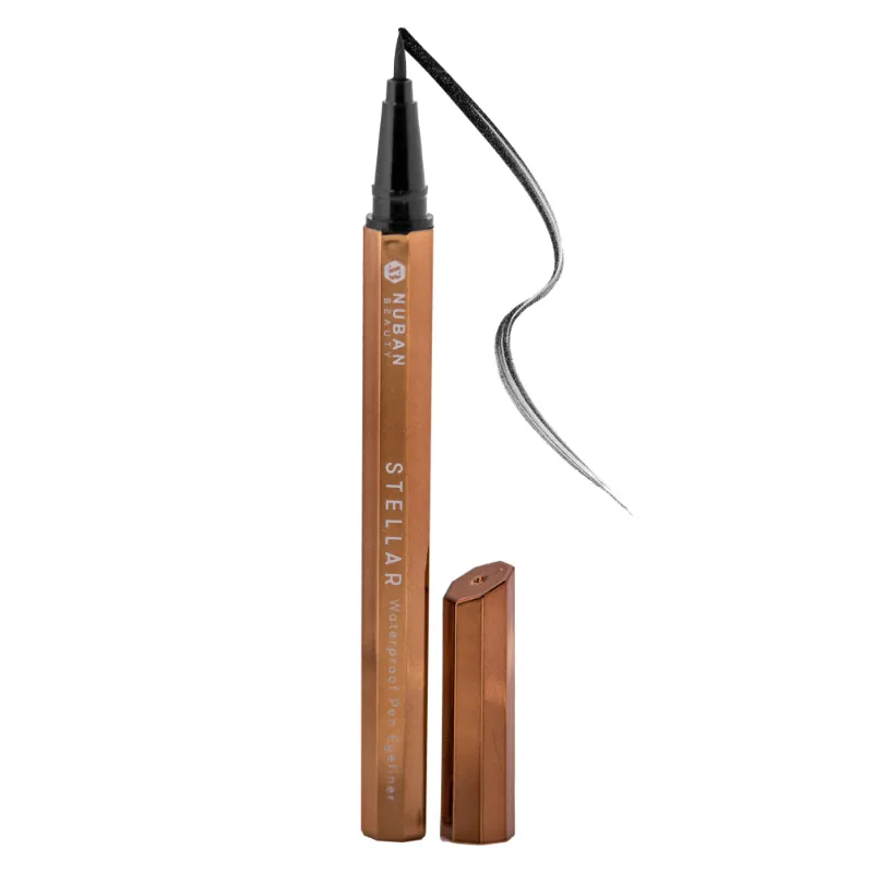 Nuban Beauty STELLAR Waterproof Pen Eyeliner with tapered precision tip
