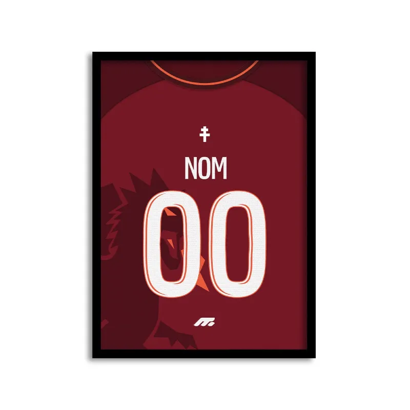 MYCASE FC AFFICHE METZ - DOMICILE football home kit poster