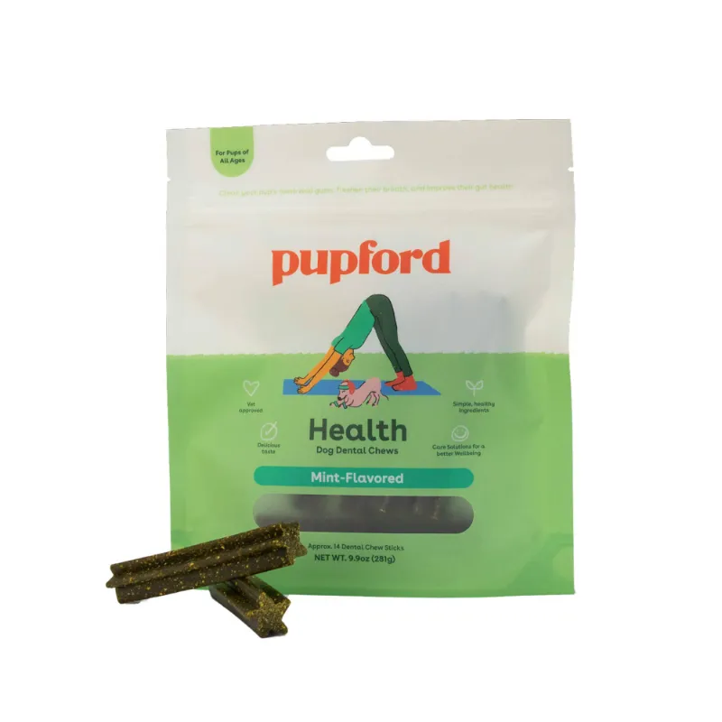 Found My Animal Dental Chew 14 Count with plaque-reducing grooves