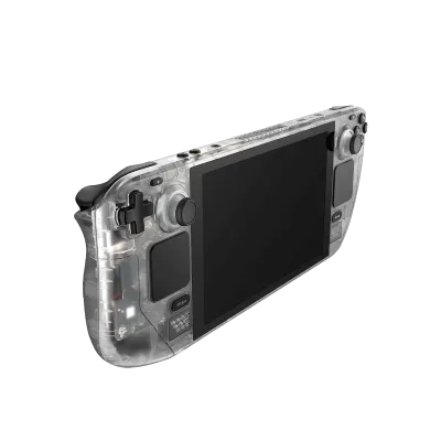 JSAUX Transparent Shell Series for Steam Deck LCD showing clear case and internal components