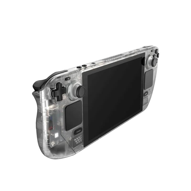 JSAUX Transparent Shell Series for Steam Deck LCD showing clear case and internal components
