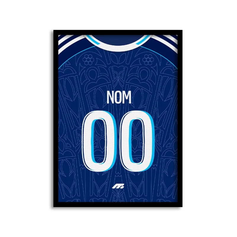 MYCASE FC Affiche Strasbourg - Domicile football poster in home team colors
