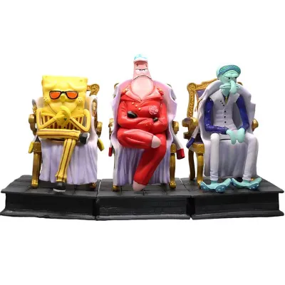 Animeancy Admirals SpongeBob Style Figure yellow character in uniform