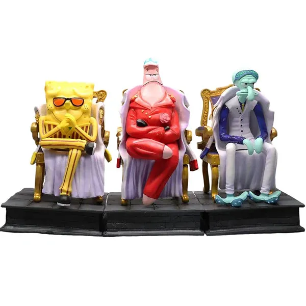 Animeancy Admirals SpongeBob Style Figure yellow character in uniform