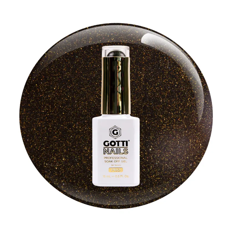 Gotti Nails #03G Gel Color Be My Buddy bottle with pearl espresso brown shimmer finish