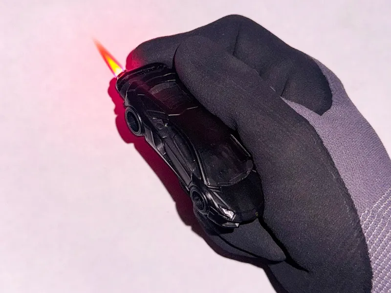 SoCal Divinity Lamborghini Aventador Refillable Lighter with custom handmade design