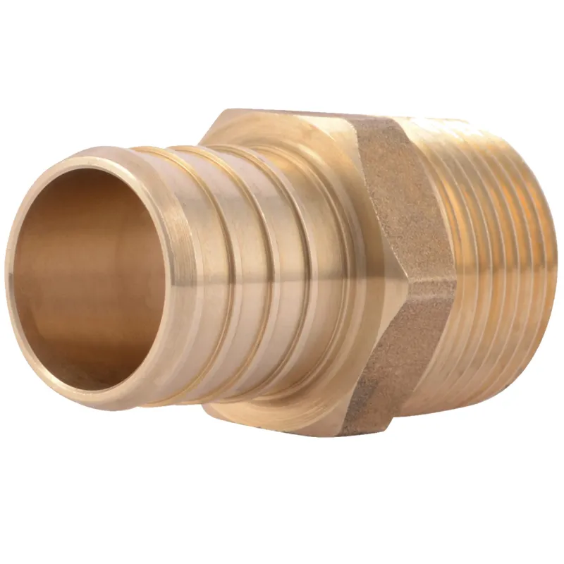 GrillPartsReplacement 1 inch x 3/4 inch brass crimp MNPT male adapter for PEX pipe