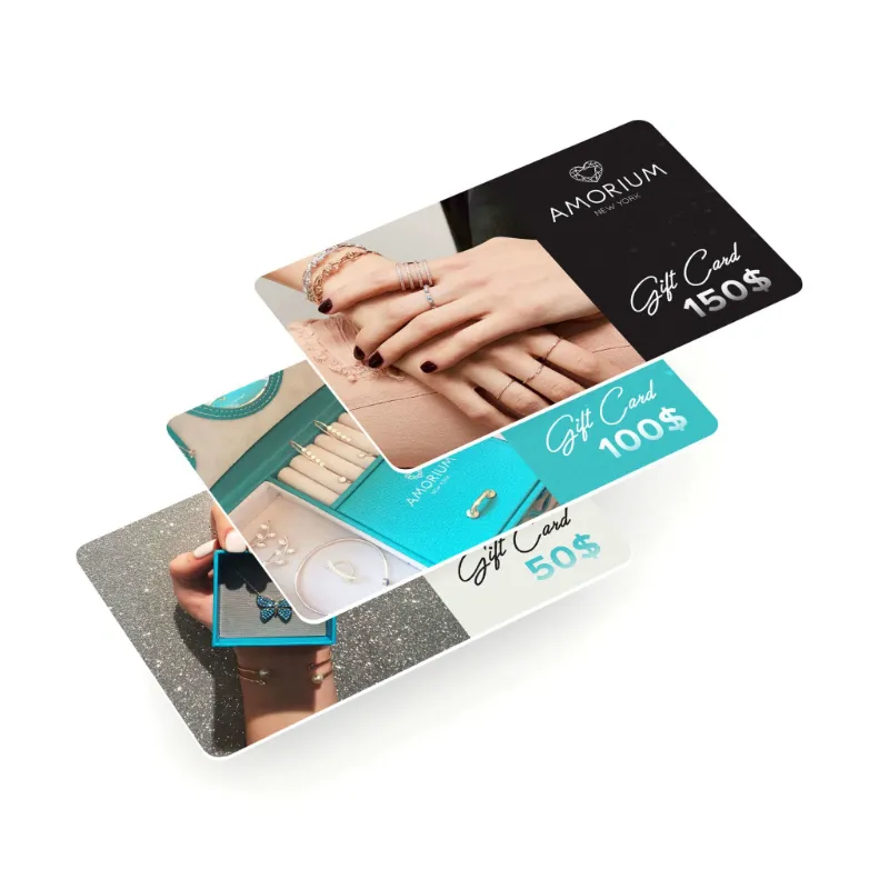 Amorium Jewelry Gift Card, digital delivery option