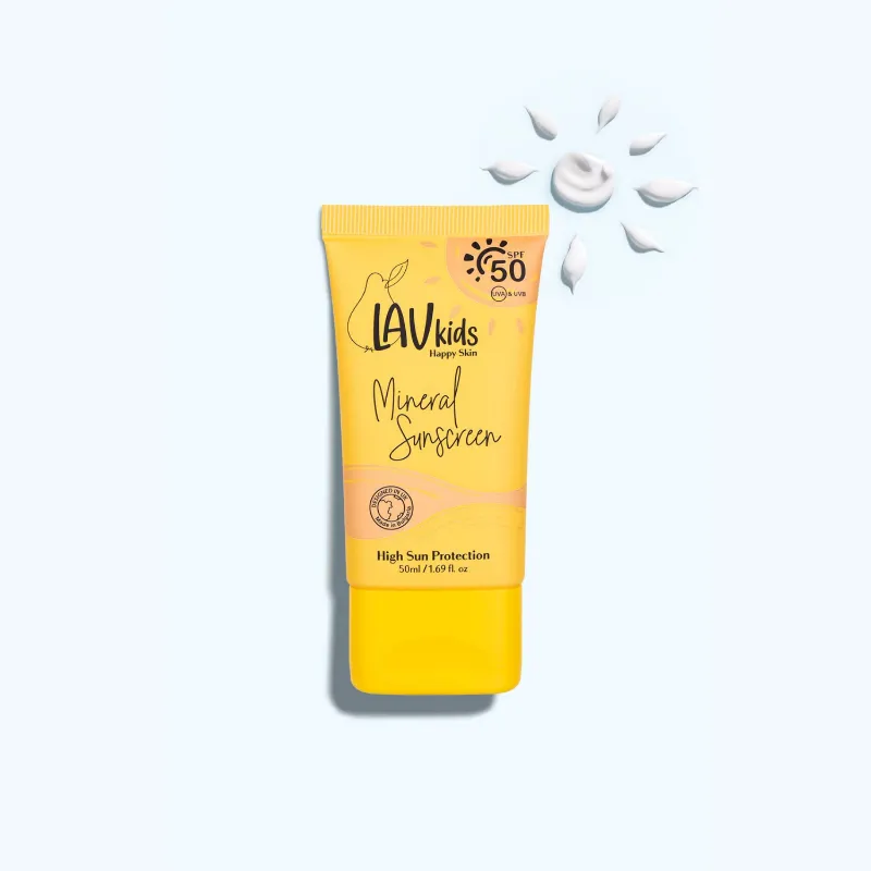 Lav Kids SPF 50 Mineral Sunscreen, reef-safe sun protection for kids