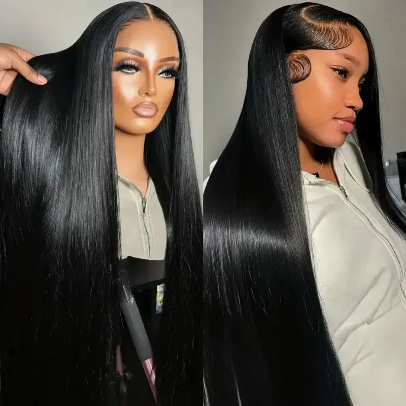 Hairsofly Shop Coupe Straight Human Hair HD Lace Front Wig, long straight wig style