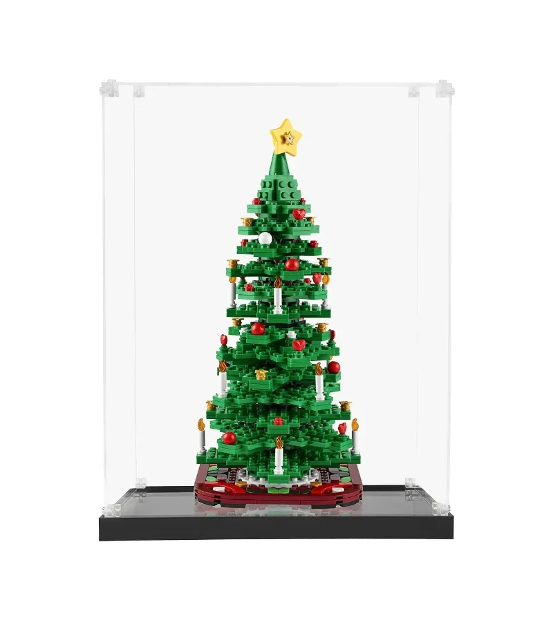 ICUANUTY Display Case for Lego Creator Christmas Tree 40573
