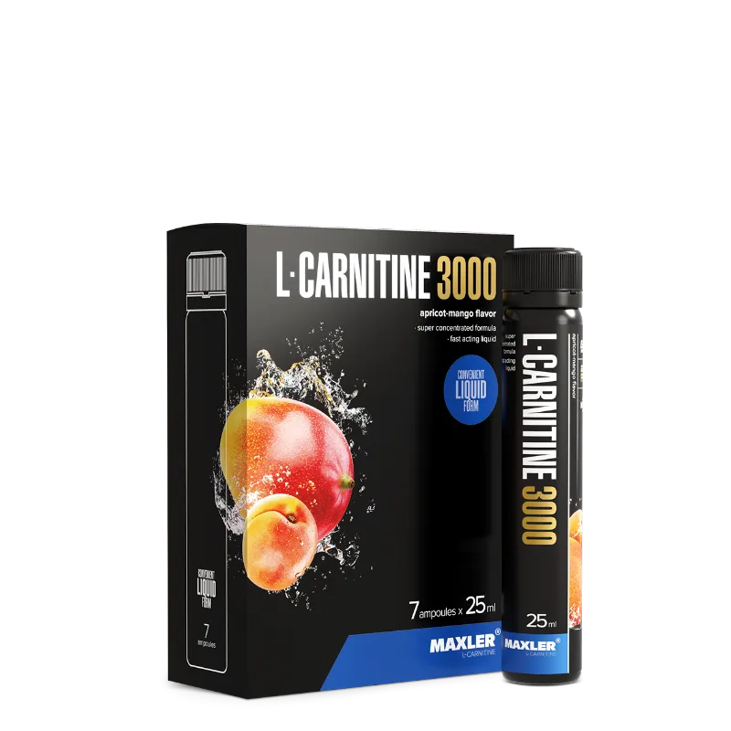 MAXLER L-Carnitine 3000 Shots ready-to-drink bottles