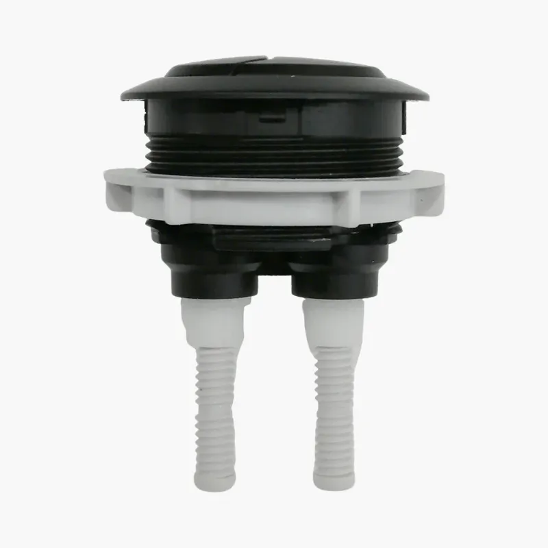 HOROW Black Dual Flush Button Model 8733B-02-04 for 8733 Toilet, matte black button on top of toilet tank