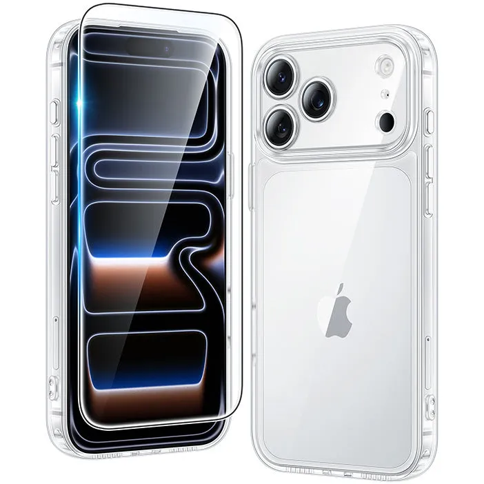 FNTCASE OFFICIAL crystal clear anti-yellowing shockproof case for iPhone 17 Pro