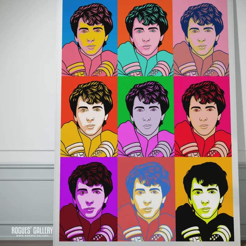 Rogues Gallery 80s Retro Project Marc Almond of Soft Cell pop art print in Warhol style