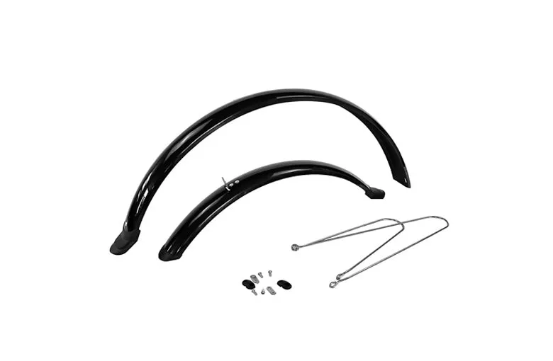 Heybike Fender Set pair of black fenders on bike frame