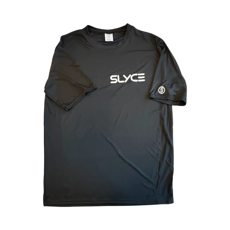 SLYCE Sport Slyce Black Tee sueded jersey t-shirt with classic fit