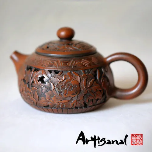 Wild Tea Qi The Fruit of Bodhi Jian Shui purple clay teapot with double layer construction