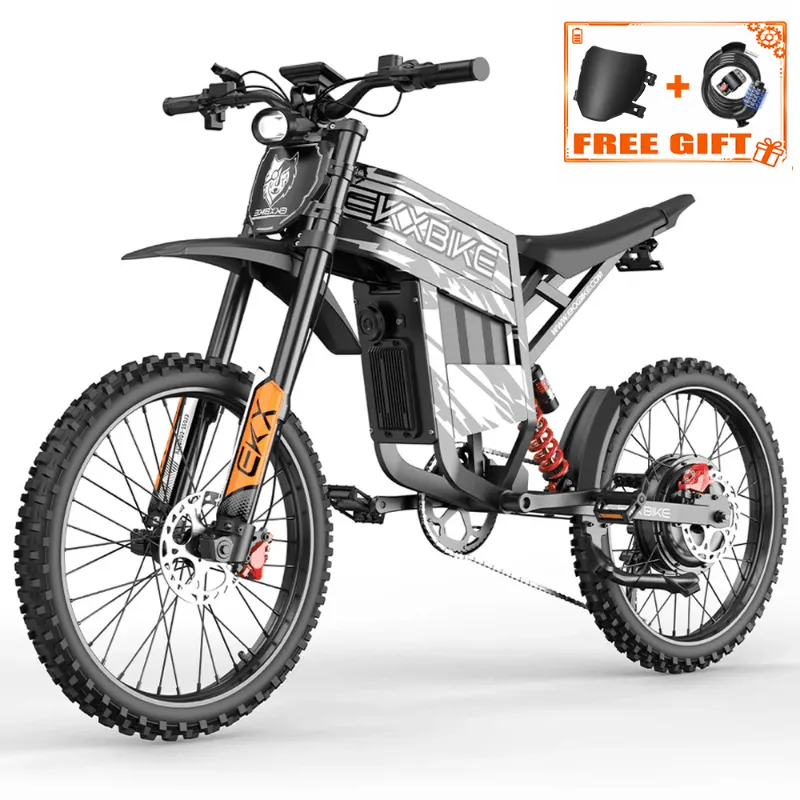 EKXbike TX1 off-road electric bike, trail-ready side view photo