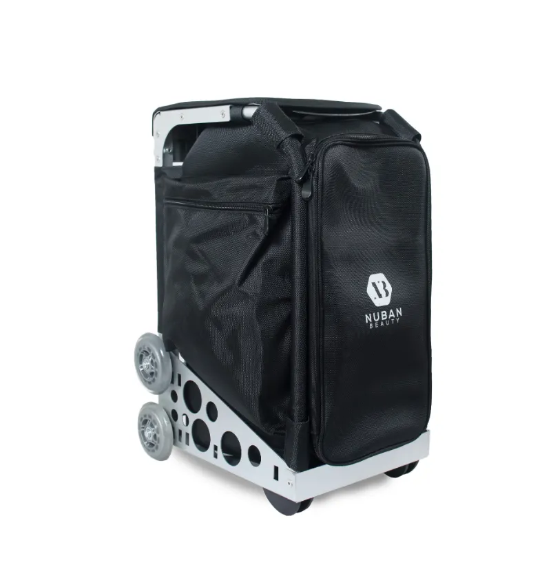 Nuban Beauty Deluxe Makeup Box storage case with four pouches