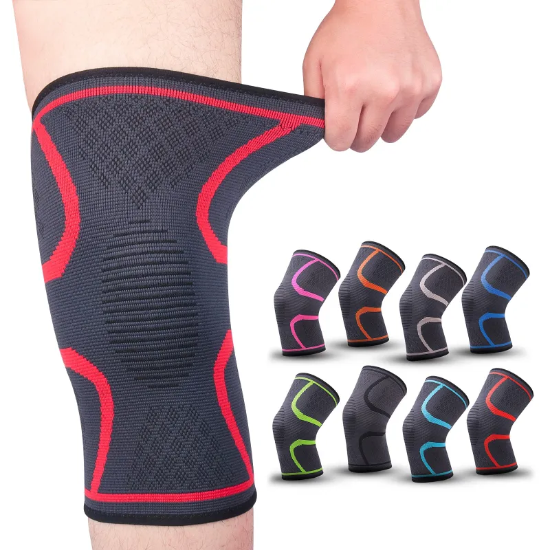 PUPU Sports Gym Knee Pads Sports Elastic Knee Brace Fitness Kneepad
