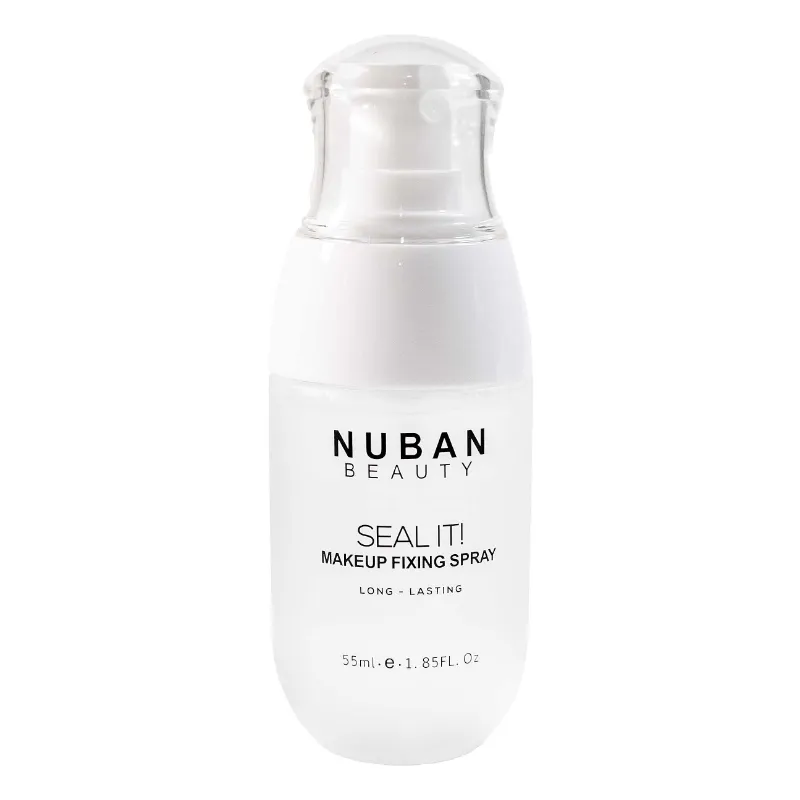 Nuban Beauty SEAL IT! Makeup Fixing Spray 55ml travel-size bottle