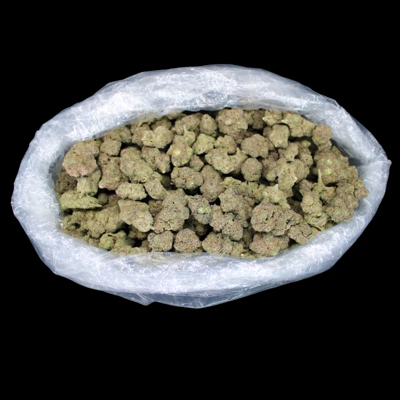 THCA Small Buds Happy Hour THCA Flower indoor bud close-up