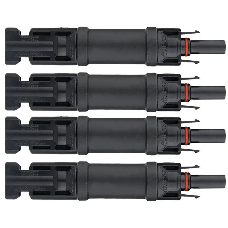 ACOPOWER 20A 4 Pair PV in-Line Diode Connector with rubber bushings and copper contacts
