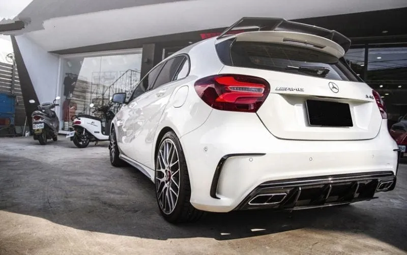 Twenty Two Tuning Aero Style Carbon Fiber Rear Canards Compatible With Mercedes A-Class/A45 (W176)