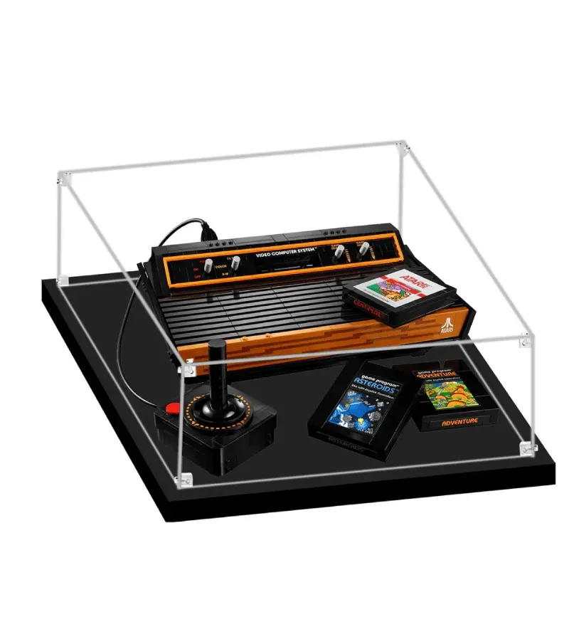 ICUANUTY Display case for LEGO Atari 2600, transparent acrylic with black stand