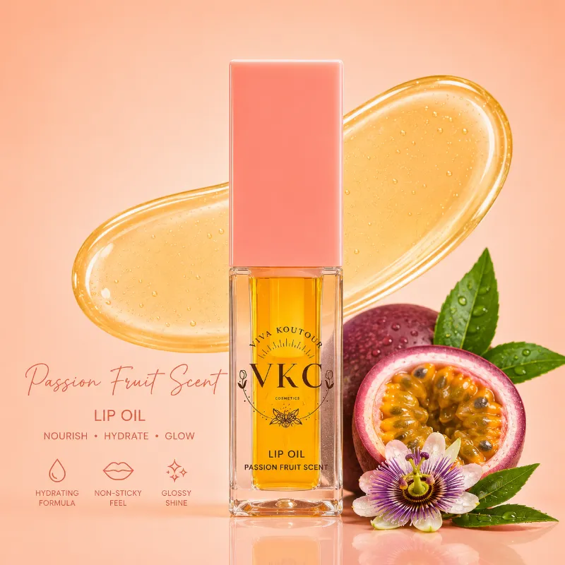 Viva Koutour Cosmetics VKC Lip Oil Ultra Passion Fruit plumping hydrating lip oil