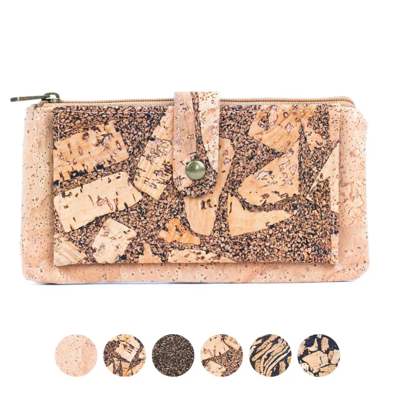 Corkadia Coffee Bean Cork Wallet, a natural cork wallet with a coffee bean pattern