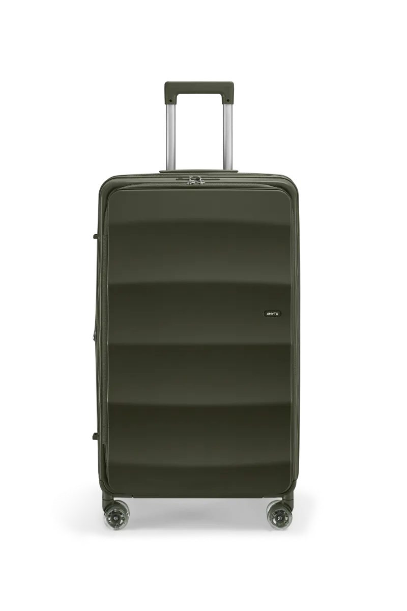 4MYTU Tank Lite Max Trunk in Aspen Green showing large hardshell check-in luggage
