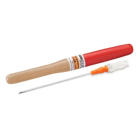ViTAC Solutions Decompression Needle 3.25 inch 14 gauge in sterile packaging
