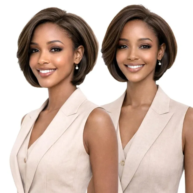 Hairsofly Shop Bobbi Boss Stunna Series Synthetic Full Wig M1414 Elaris in dark brown