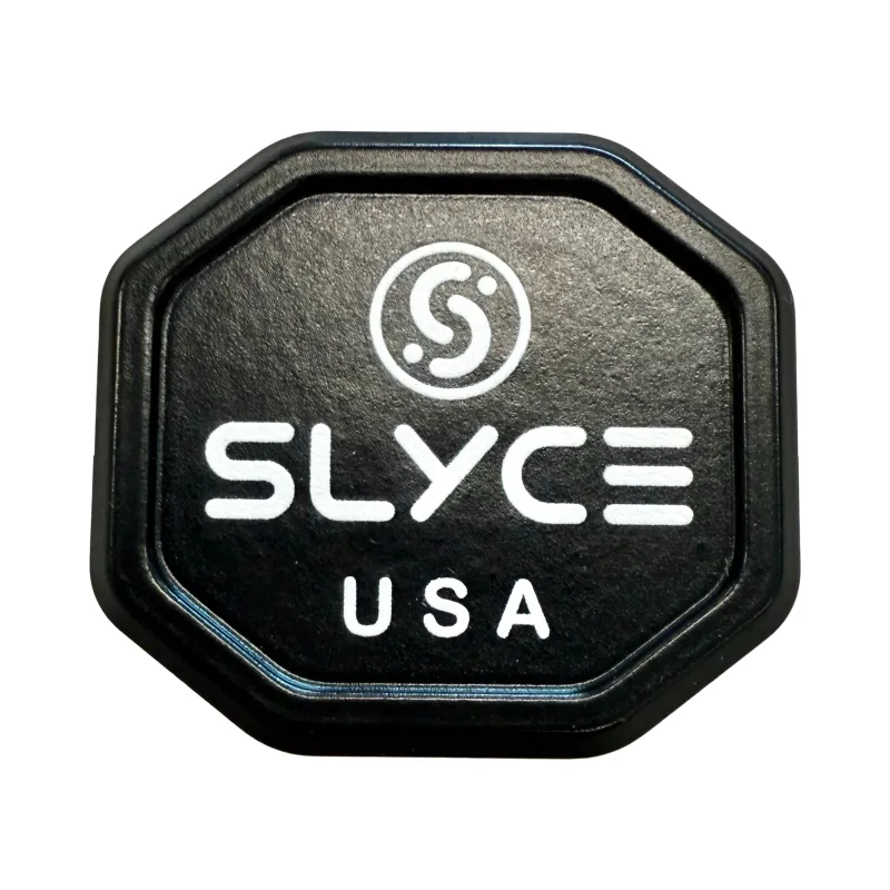 SLYCE Sport Weighted SpeedCap 28g tennis racket performance enhancer in aluminum