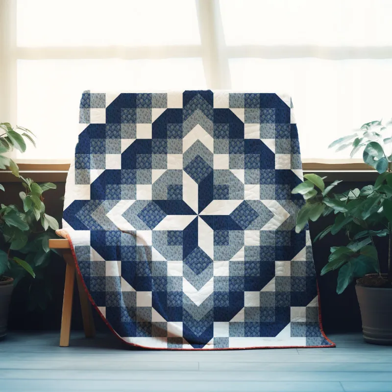 Boho Blanket Nana Flower Quilt Pattern cover showing a bold flower quilt design