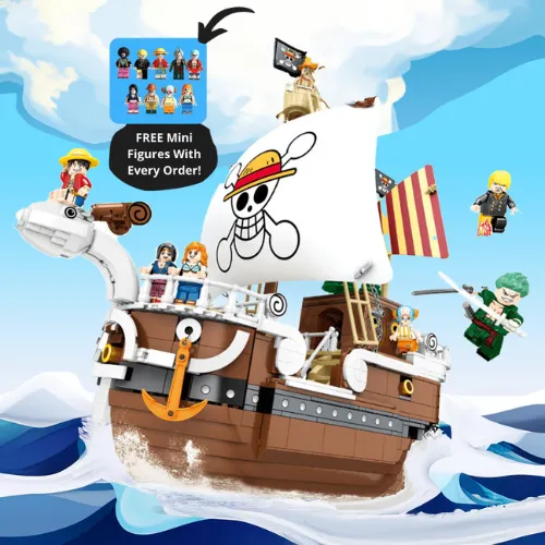 Animeancy Big Going Merry, 1048-piece ship building set with mini figures