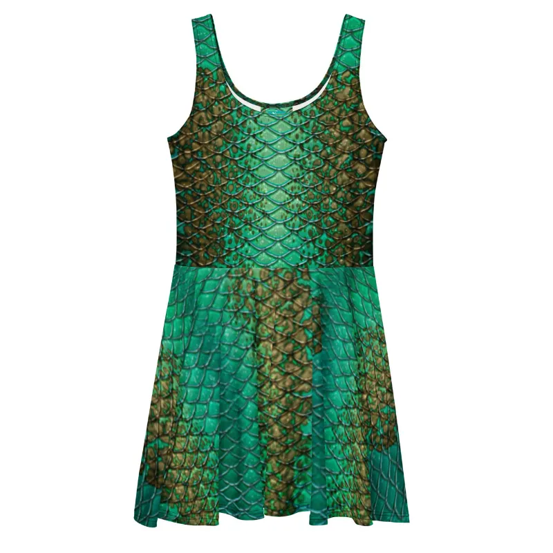 Sereia Guardiã Gaia Skater Dress with flared skirt