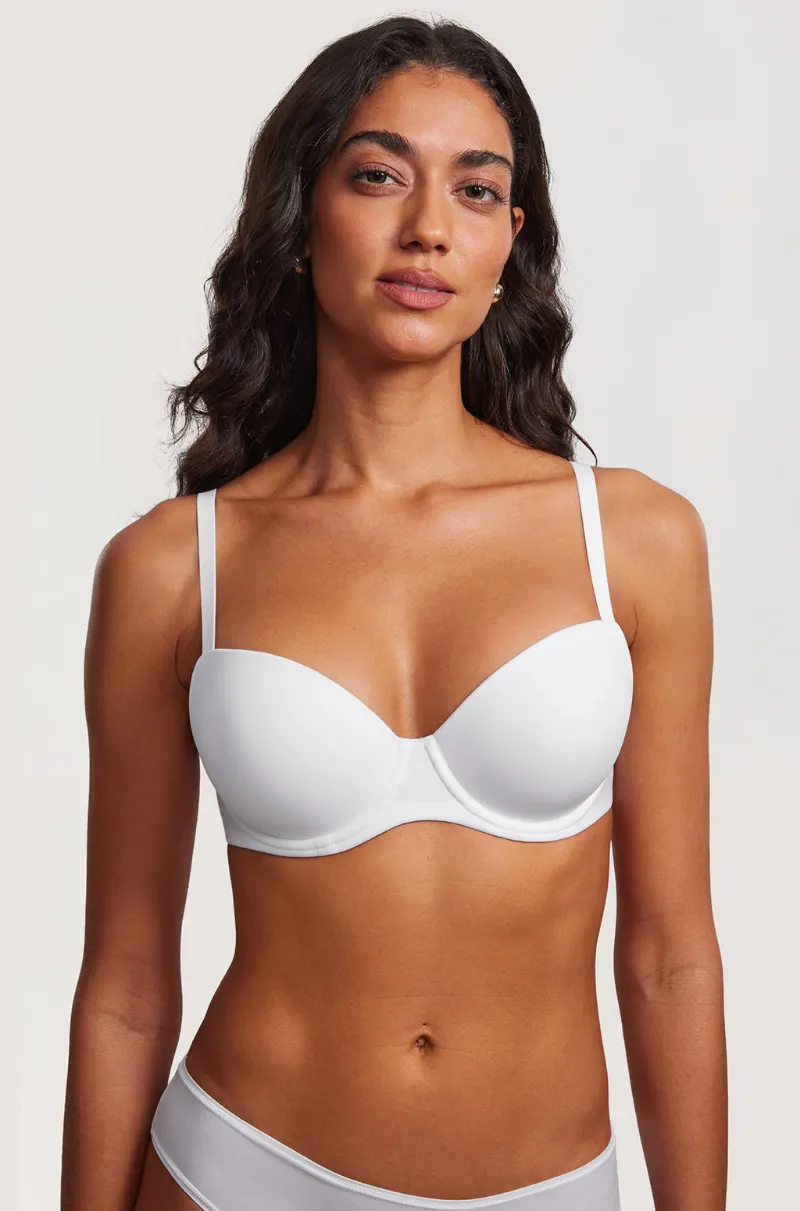 Essenther Global Comfancy Lightly Padded T-shirt Bra with underwire cups and convertible straps