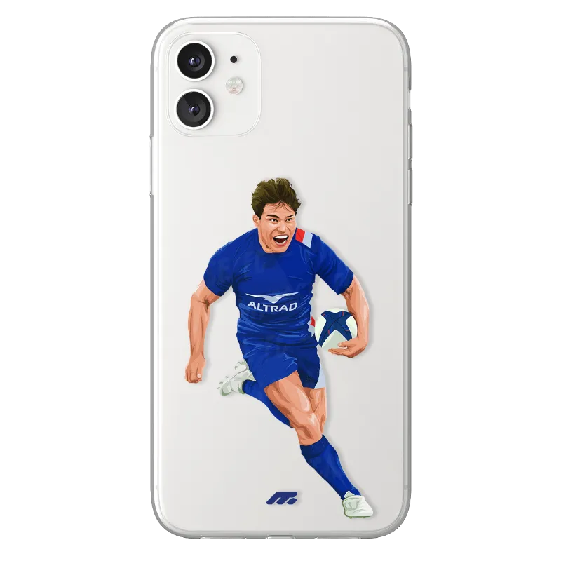 MYCASE FC AD9 hand-drawn XV France Dupont phone case in soft silicone