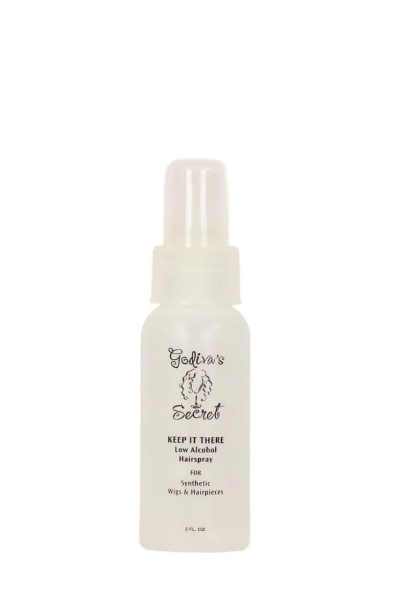 Godiva's Secret Wigs Keep It There Hair Spray Mini 2 ounce bottle