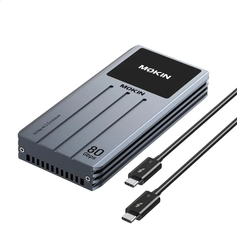 MOKiN Thunderbolt 5 SSD Enclosure 80Gbps external drive case