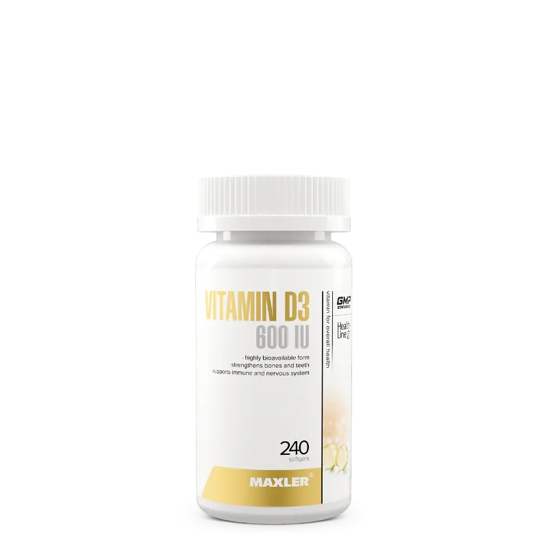 MAXLER Vitamin D3 600IU softgel capsules